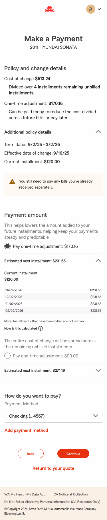 Cost-first framing