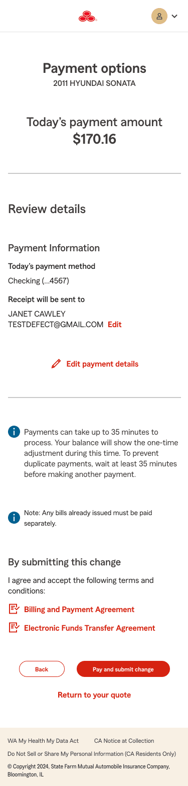 Payment review