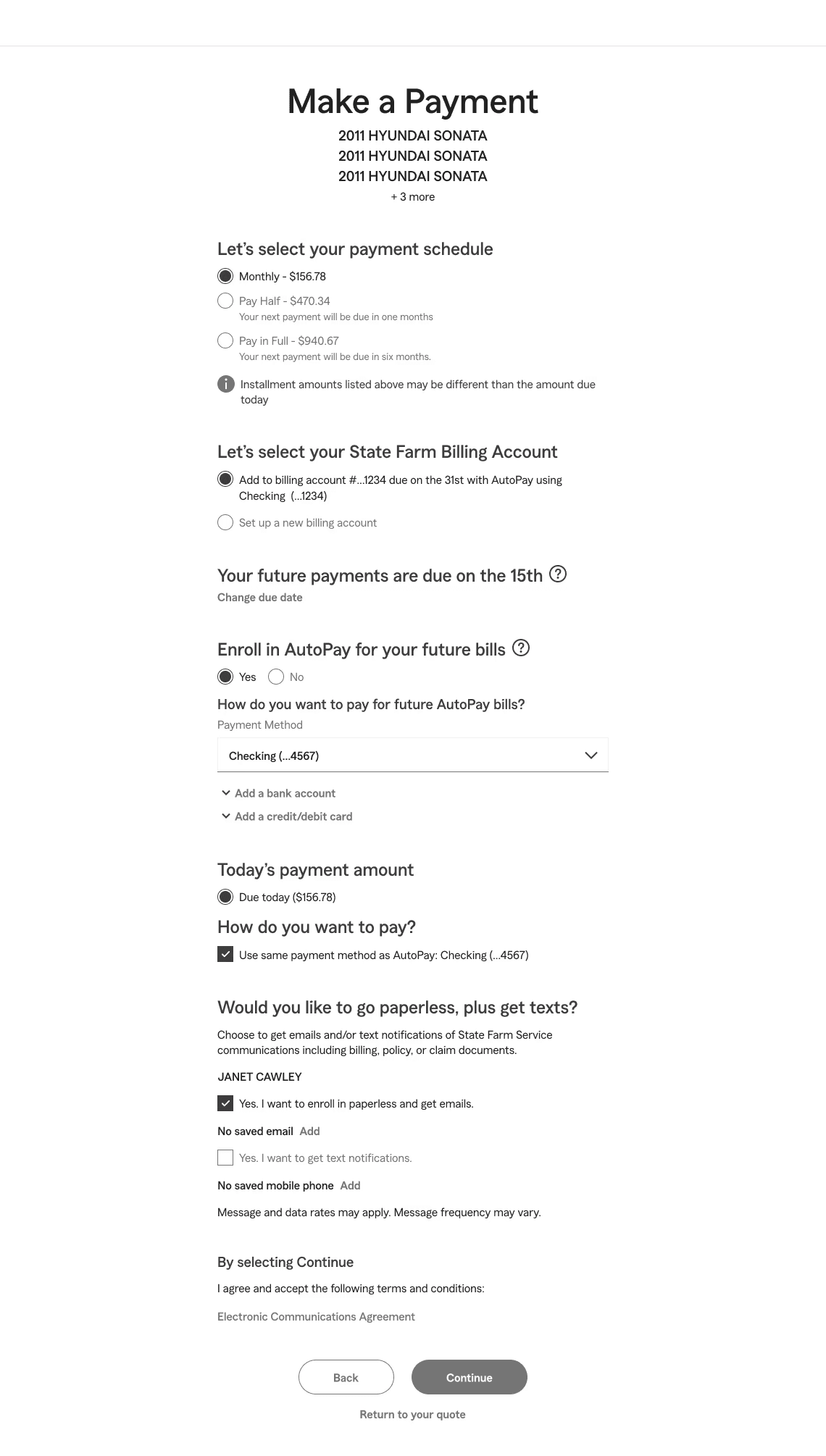 Current-state checkout. Each finding maps to a specific component on this page.